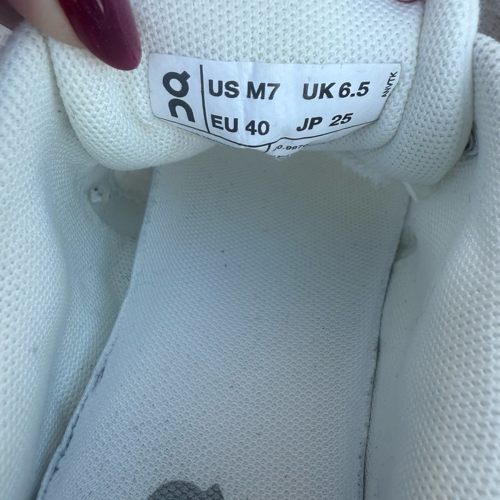 On Running White and Light Blue Athletic Shoes - Picture 14 of 14